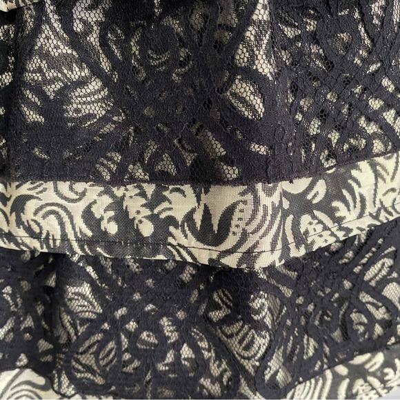 Chasing Fireflies Girls Black Gold Velvet & Lace Tiered Party Dress EUC sz 7 - Picture 4 of 12